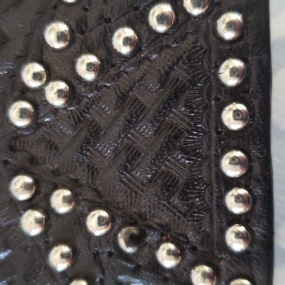 Leather Buckle Cross Western Buckle Studded Leather Buckle Buckle for Belt Buckl - Picture 6 of 9